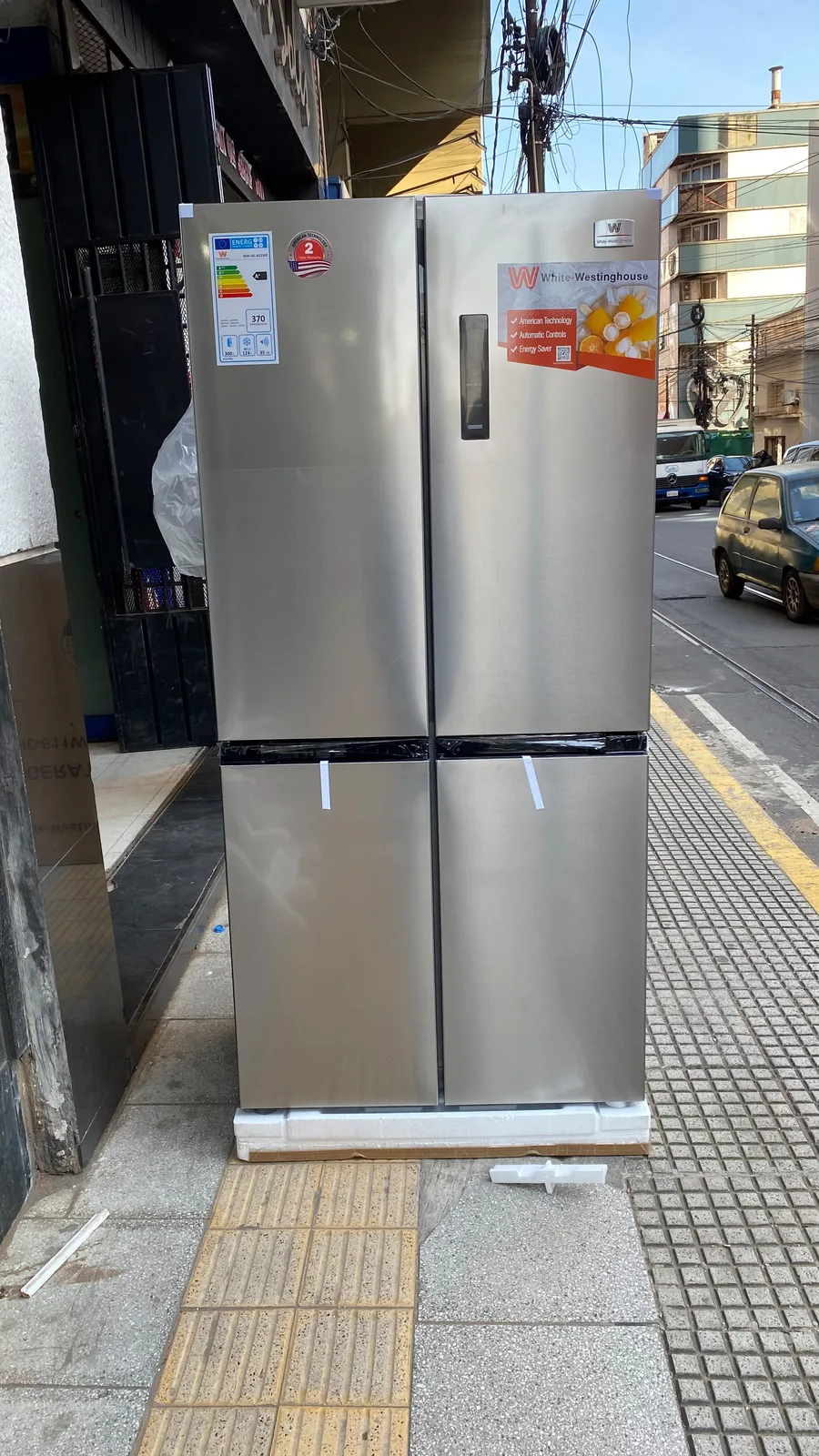 Blanco-Westinghouse Heladera 4 PUERTA MULTIDOOR 521L HC-611WE