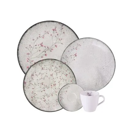 Tramontina JUEGO DE PLATOS FLORALIS 20PZ