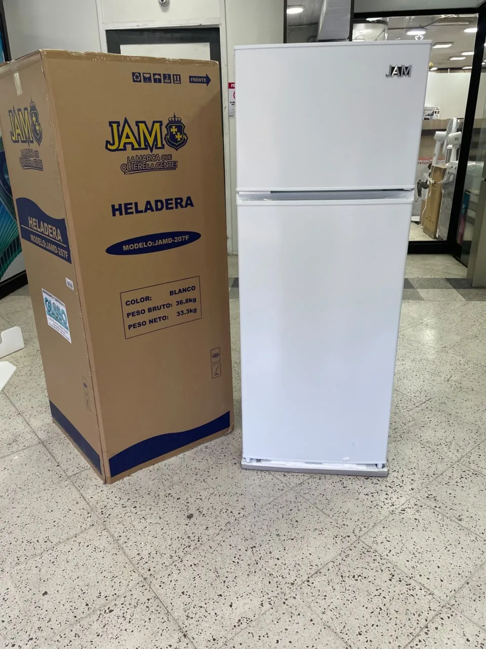 Jam Heladera BLANCA 300L F/H JAMD-207F 2P